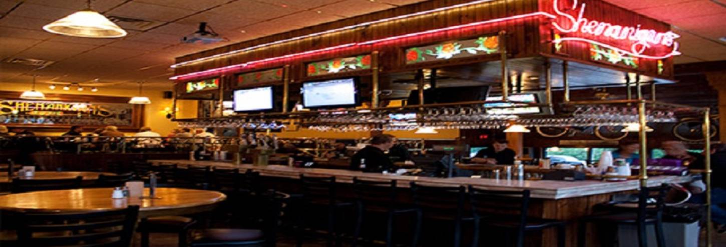 The colorful interior of Shenanigans