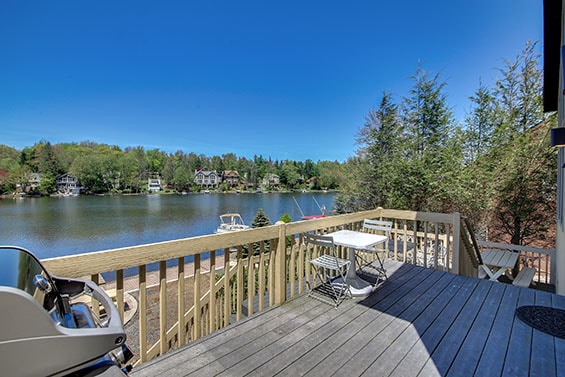 Deck View of Pocono Lakeside Rental