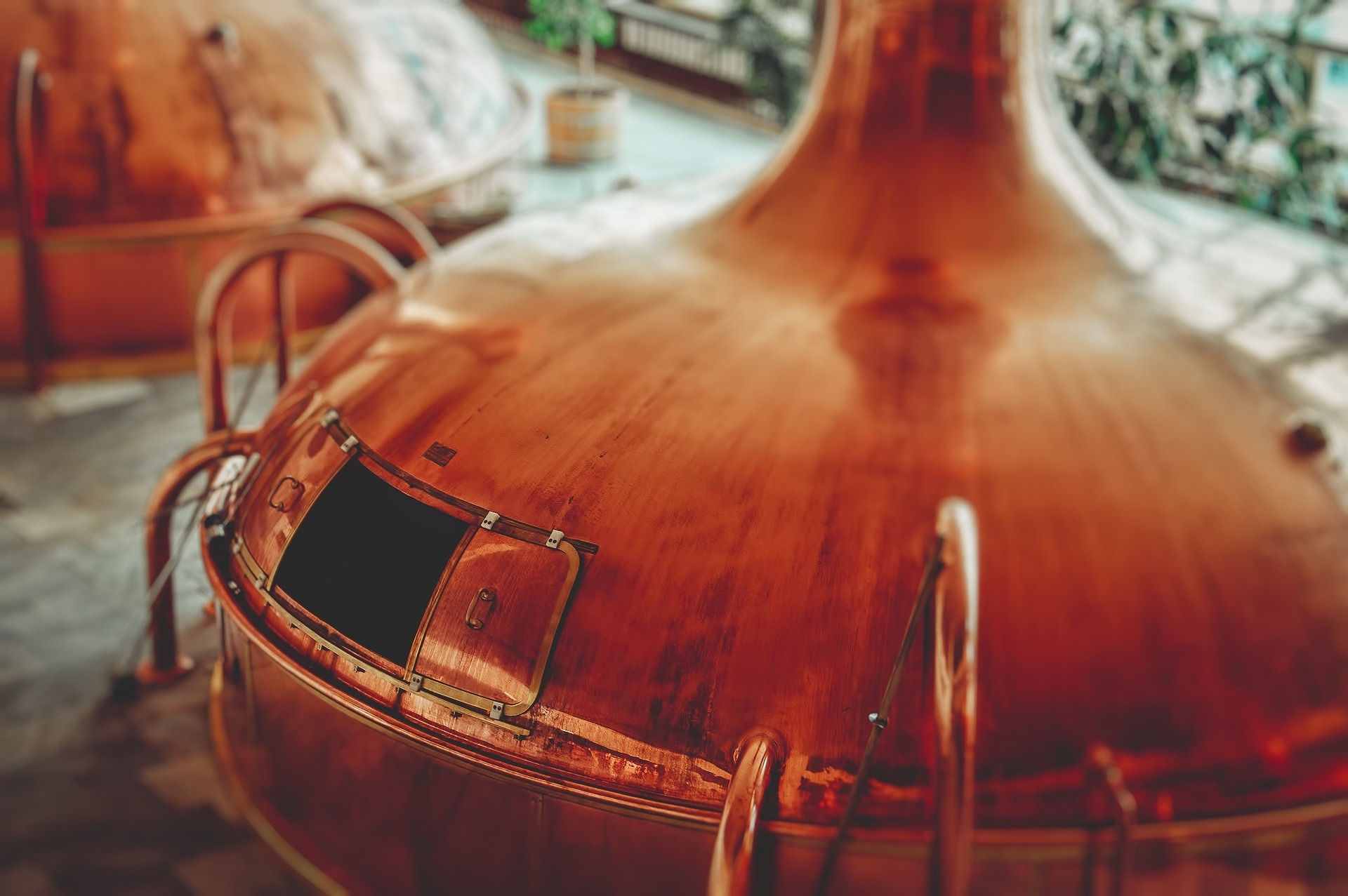 copper brewing pot