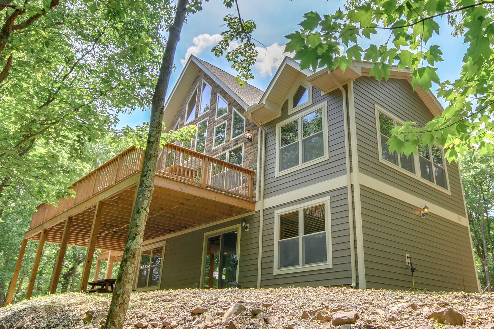 exterior of vacation home