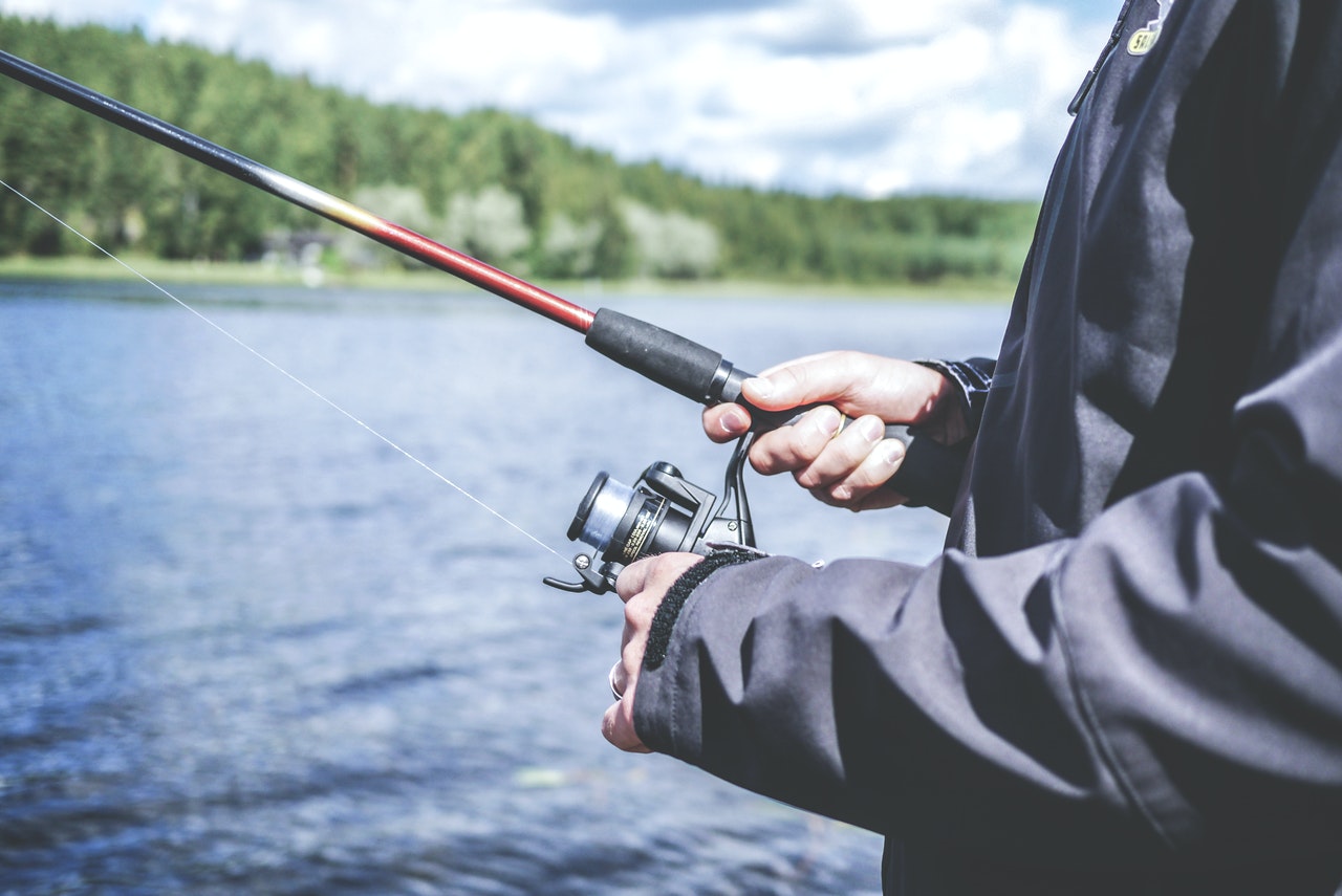 Fishing on the lake