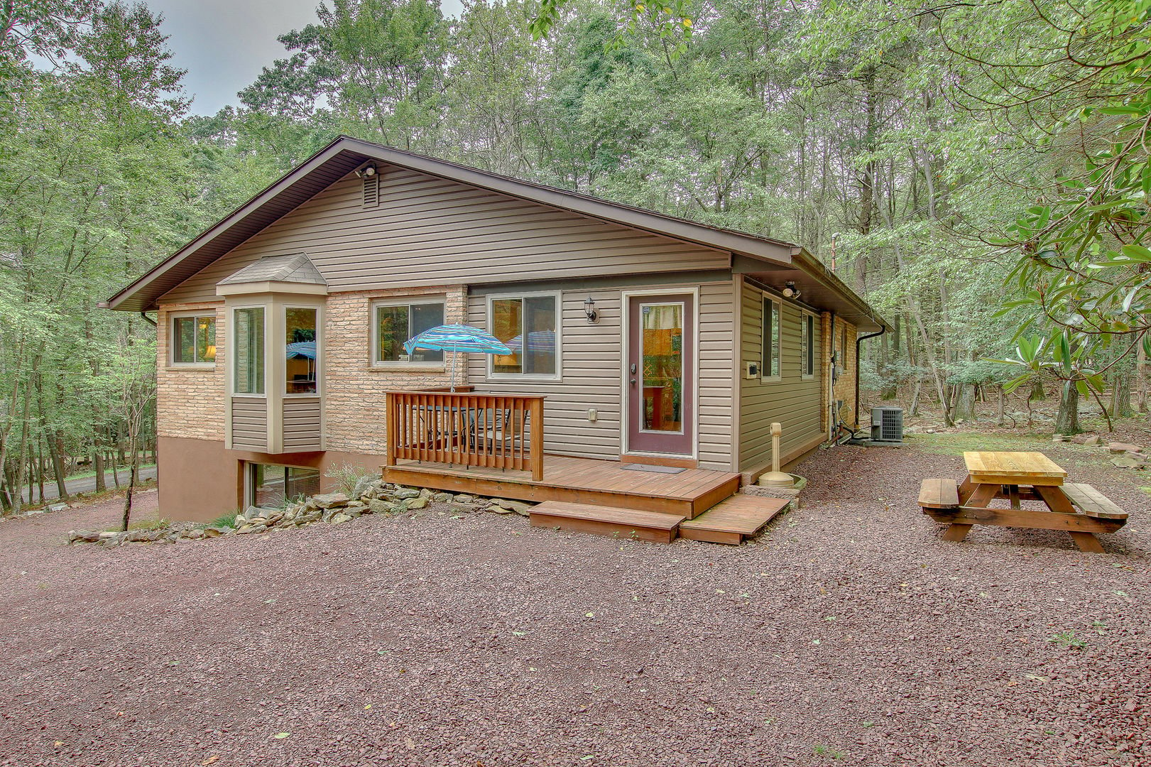 exterior of a vacation cabin