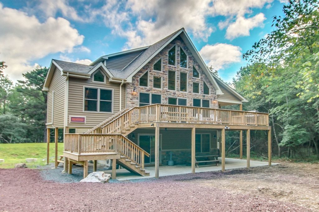 View of one of our Poconos getaway weekend rentals