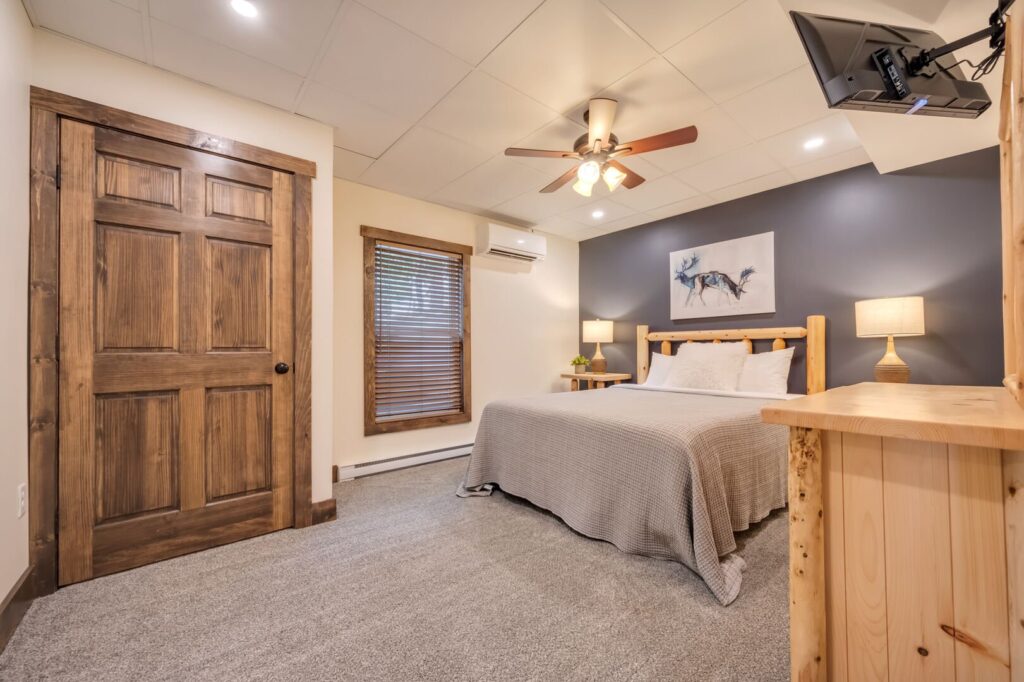 Bedroom view in our Pocono Mountain rental