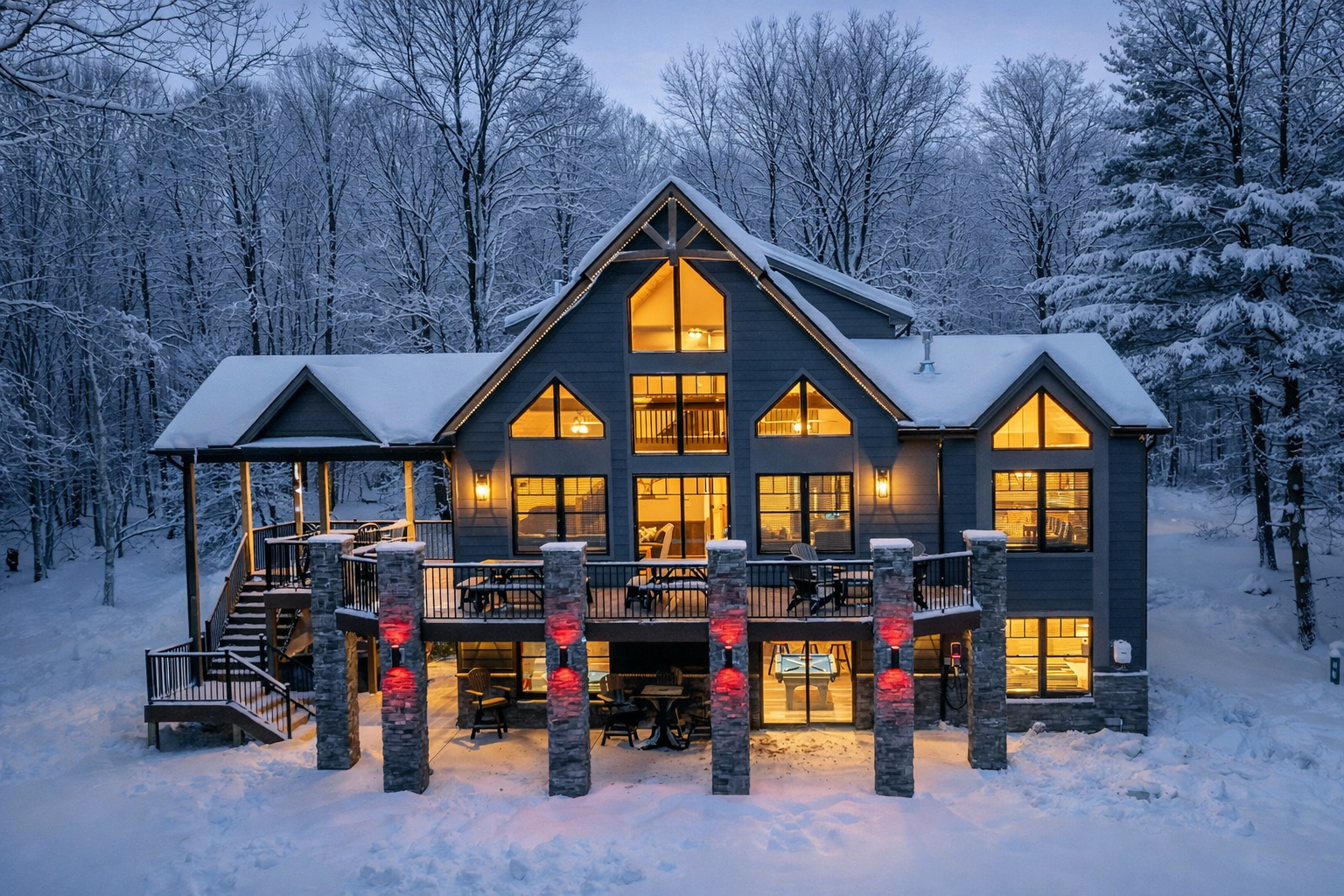 A Week in the Poconos: How to Plan a Longer Winter Group Stay